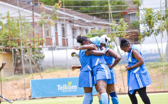 Image of Mombasa Sports Club Ladies Rejoicing after winning a match